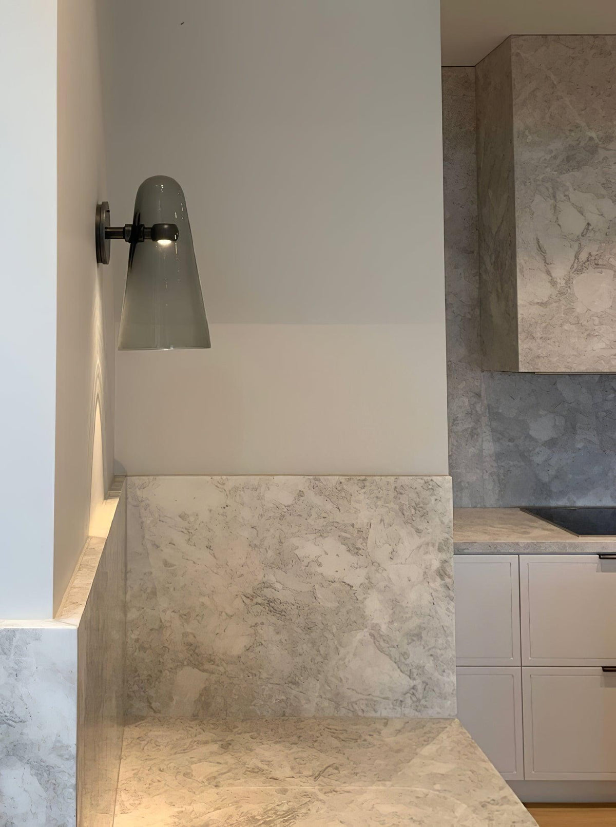 Conical Glass Wall Lamp, Soft Ambient Light