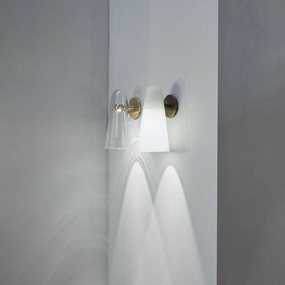 Conical Glass Wall Lamp, Soft Ambient Light
