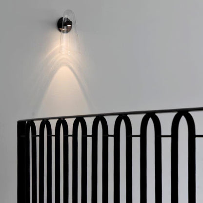 Conical Glass Wall Lamp, Soft Ambient Light