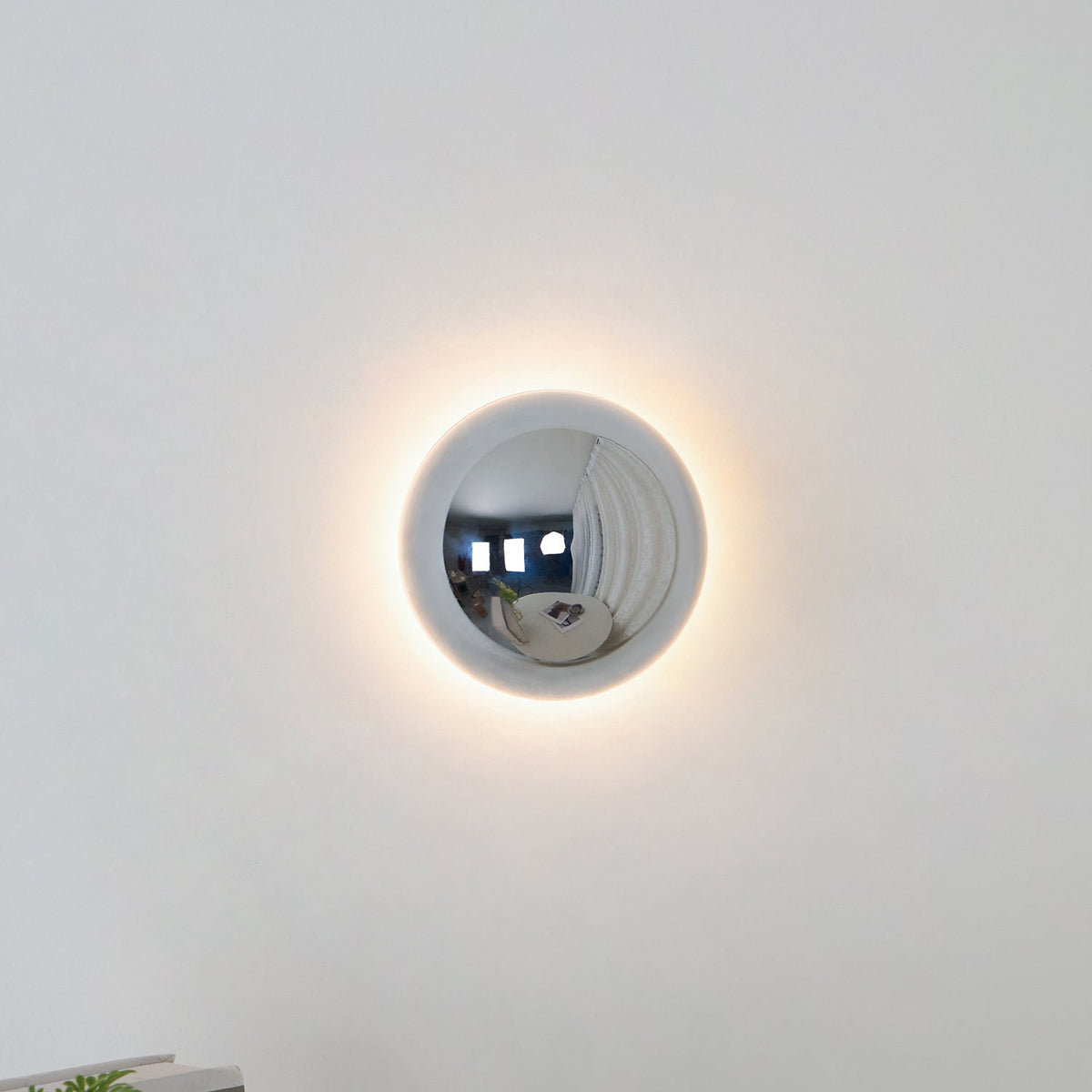 Sphere Wall Sconce with Adjustable Brightness