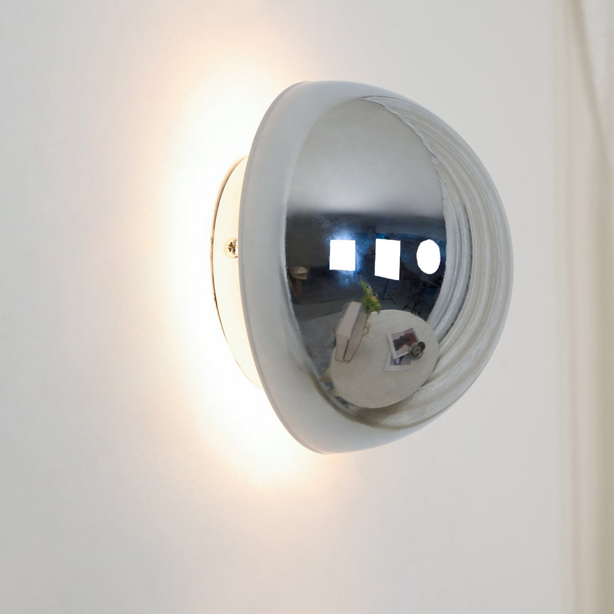 Sphere Wall Sconce with Adjustable Brightness