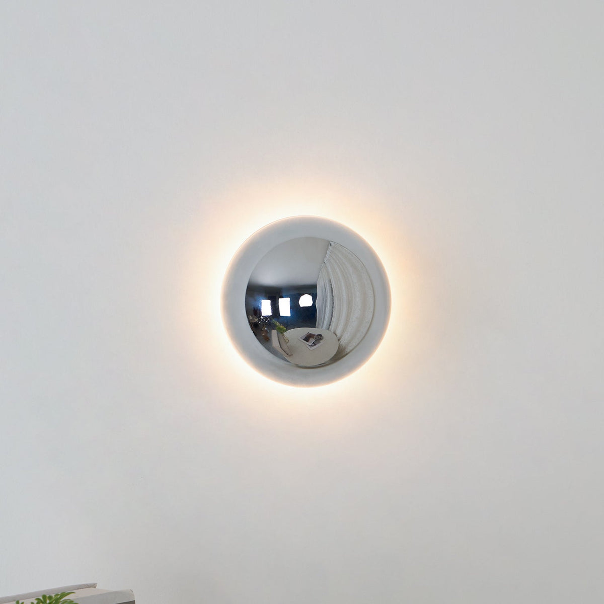 Sphere Wall Sconce with Adjustable Brightness