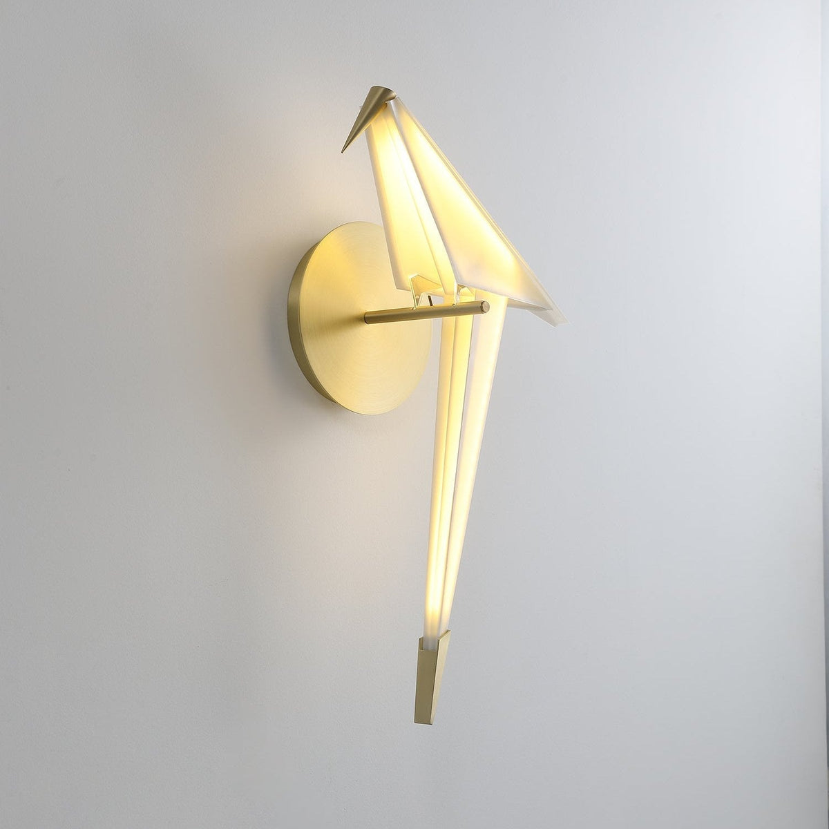Bird-Inspired Wall Lamp with Adjustable Brightness — alternate angle