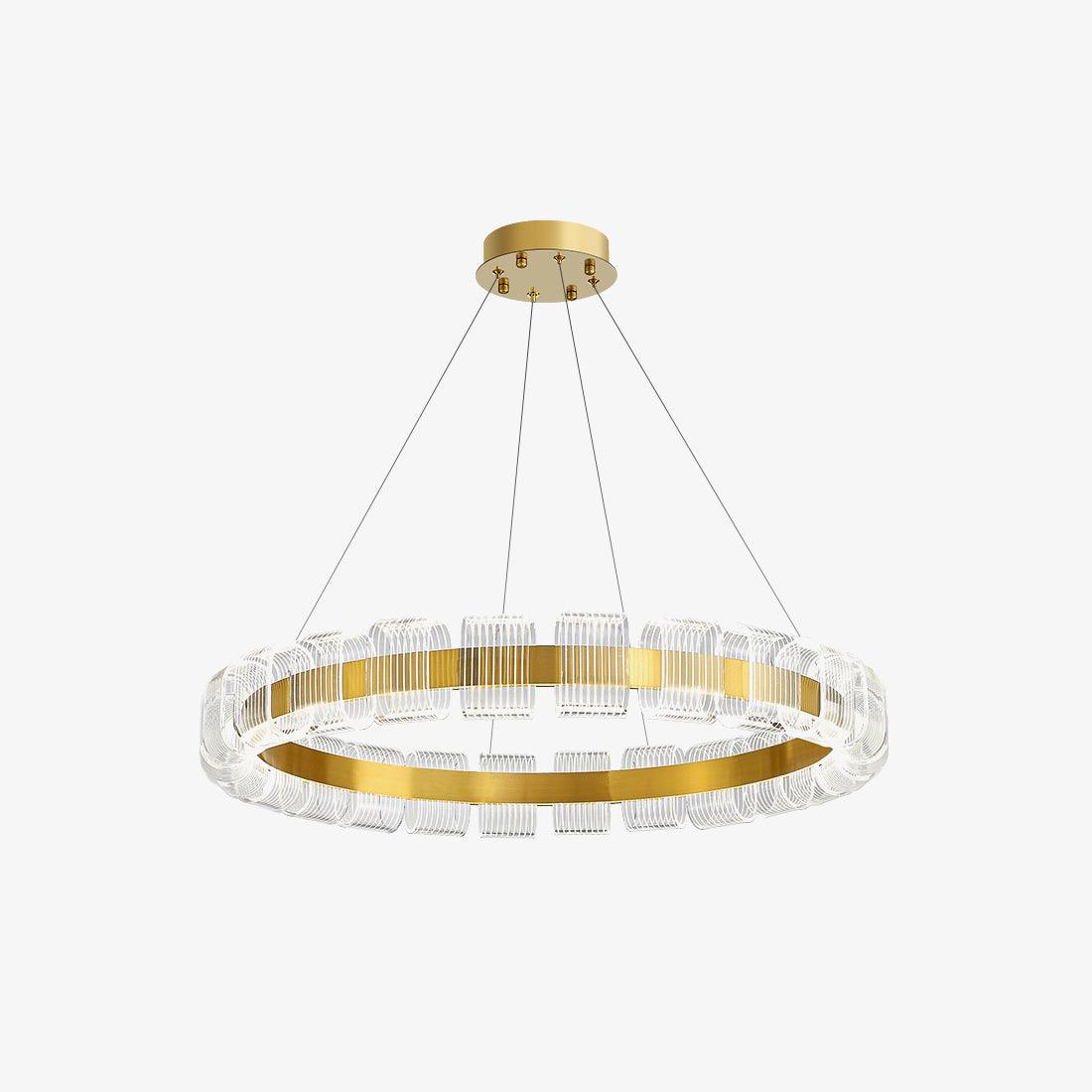 Bangle Chandelier with Dimmable LED — front view