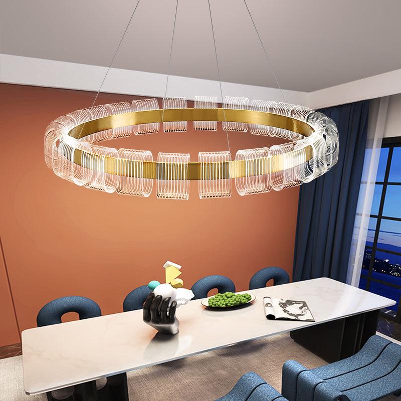 Bangle Chandelier with Dimmable LED — detail view
