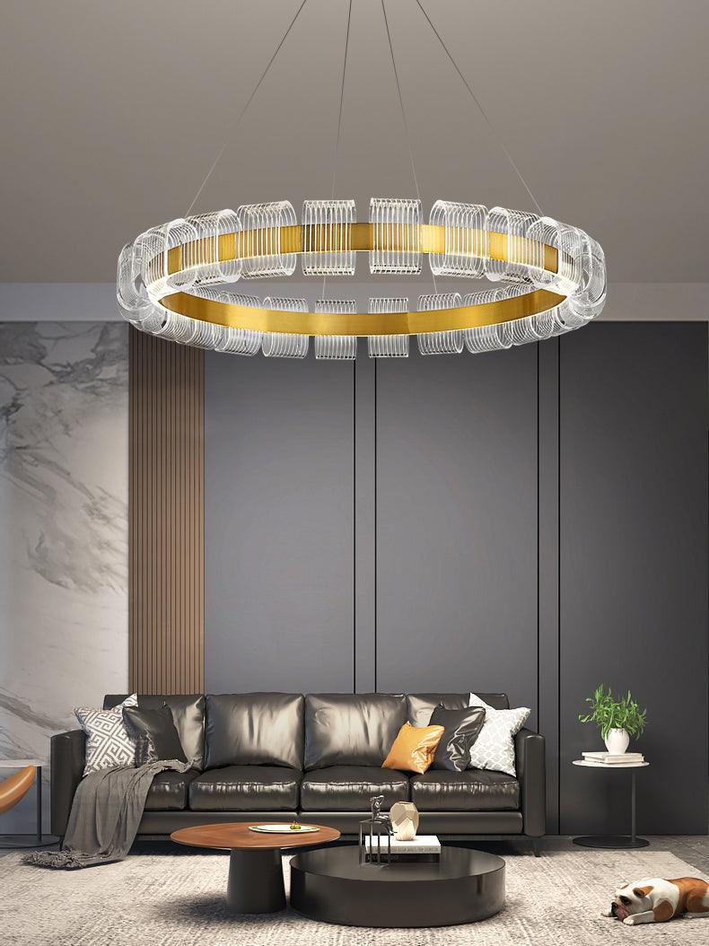 Bangle Chandelier with Dimmable LED