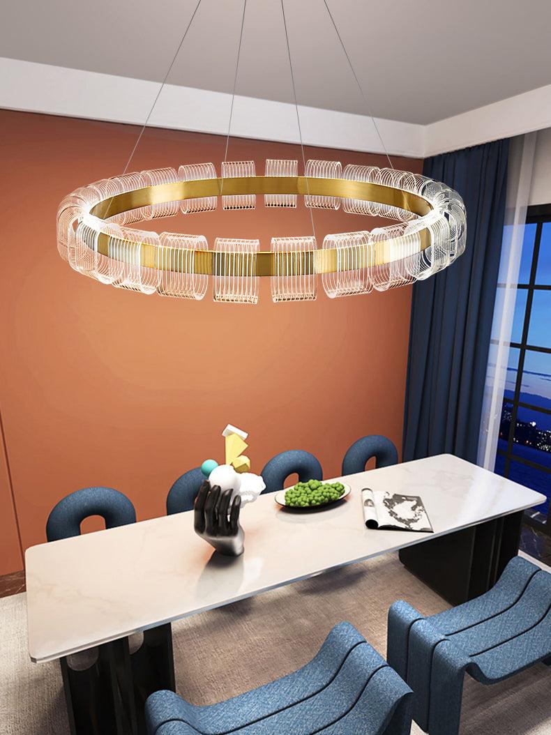 Bangle Chandelier with Dimmable LED