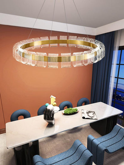 Bangle Chandelier with Dimmable LED