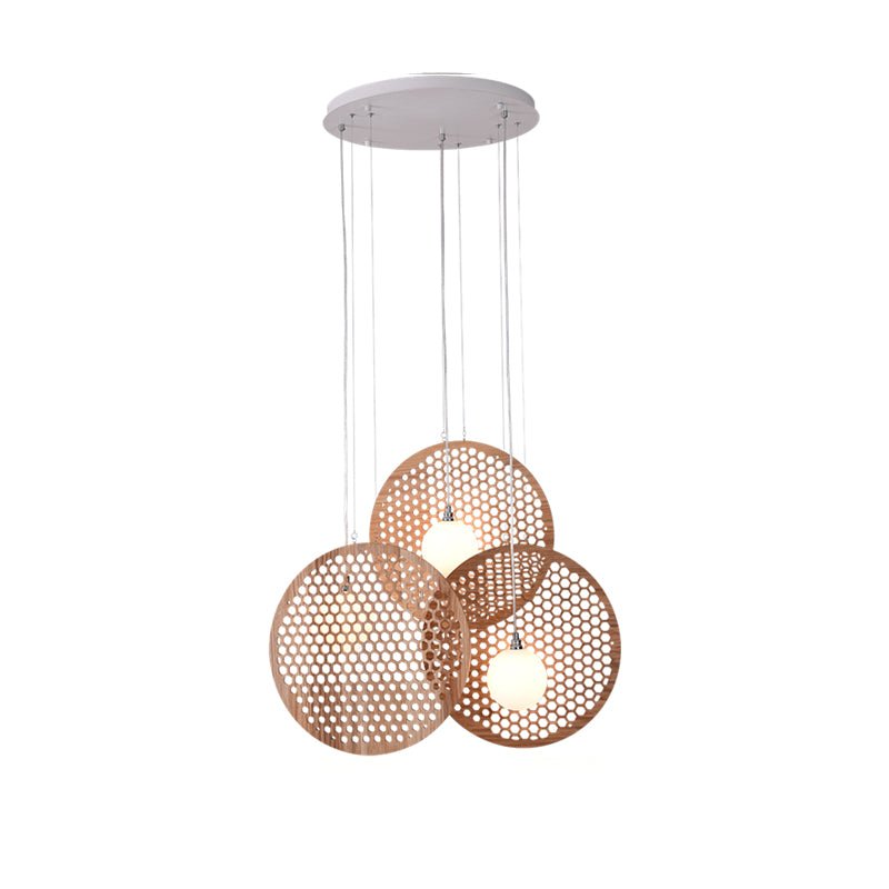 Bee Plate Chandelier with Adjustable Brightness