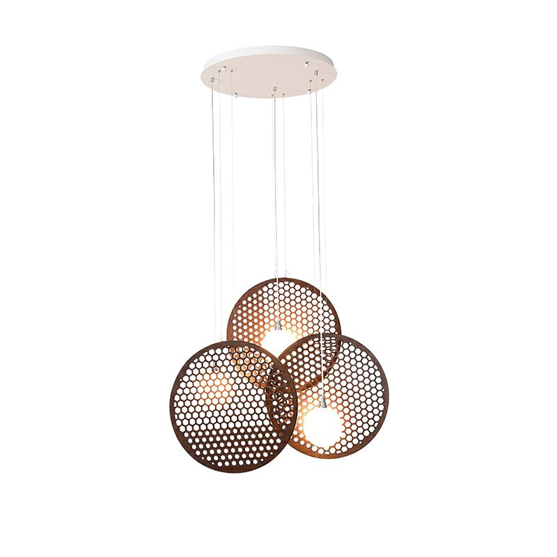 Bee Plate Chandelier with Adjustable Brightness — side view