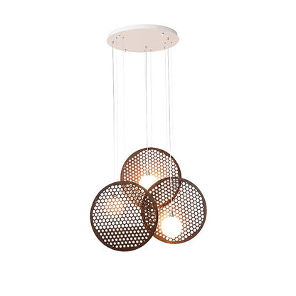 Bee Plate Chandelier with Adjustable Brightness — side view