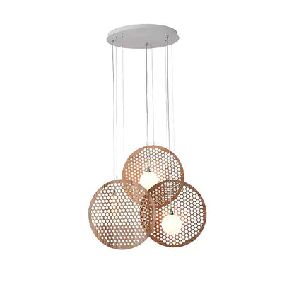 Bee Plate Chandelier with Adjustable Brightness — front view