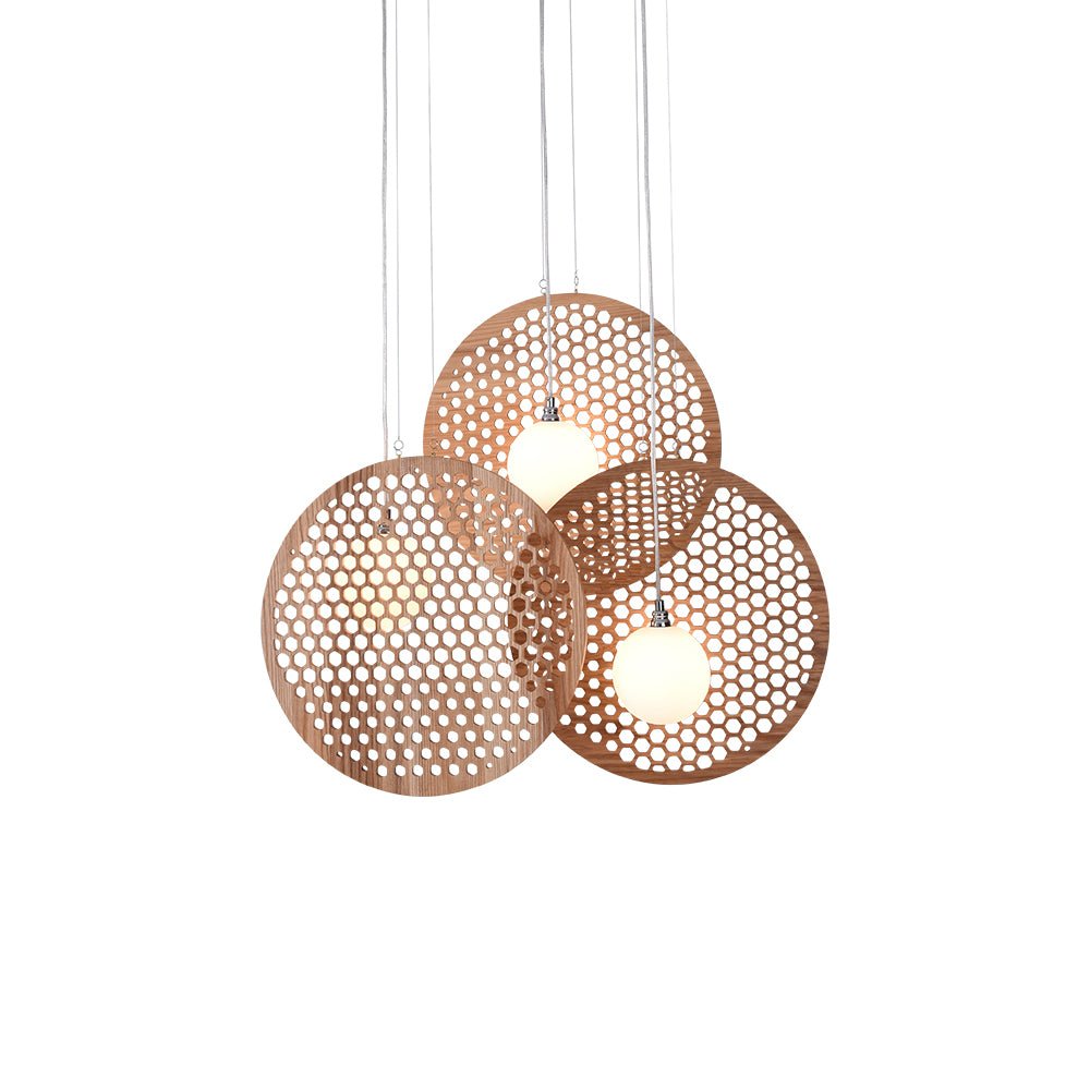 Bee Plate Chandelier with Adjustable Brightness
