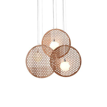 Bee Plate Chandelier with Adjustable Brightness