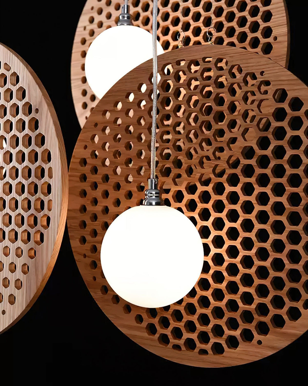 Bee Plate Chandelier with Adjustable Brightness — lifestyle view