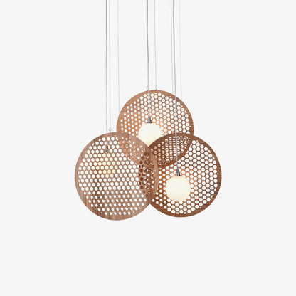 Bee Plate Chandelier with Adjustable Brightness — detail view
