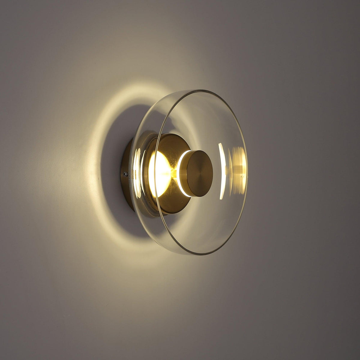 Glass Wall Light with Adjustable Brightness