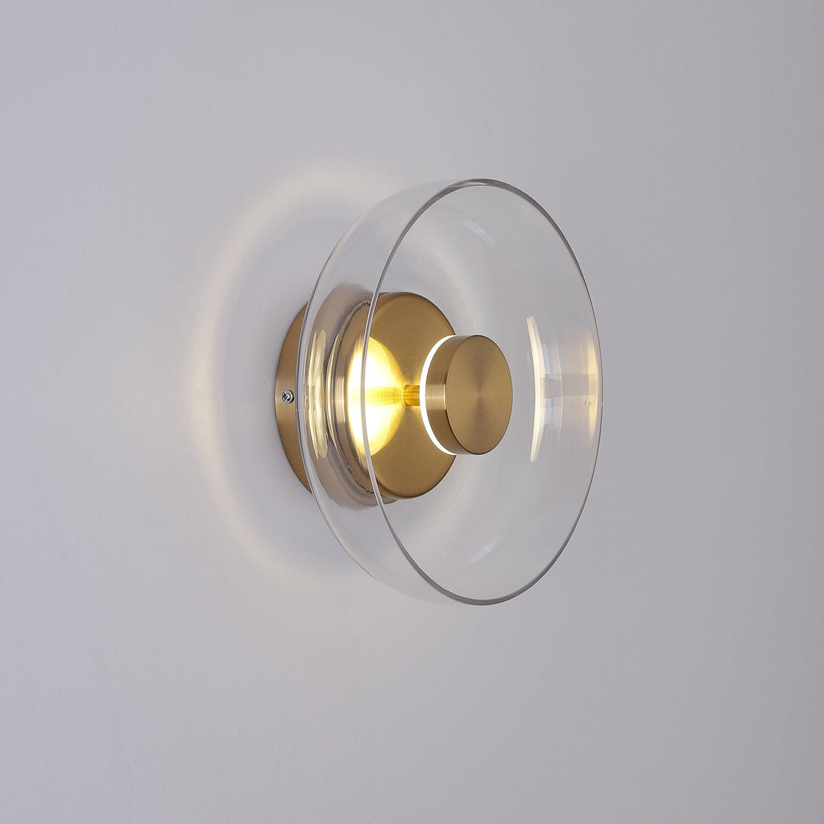 Glass Wall Light with Adjustable Brightness