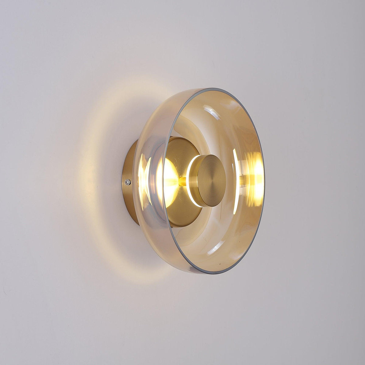 Glass Wall Light with Adjustable Brightness