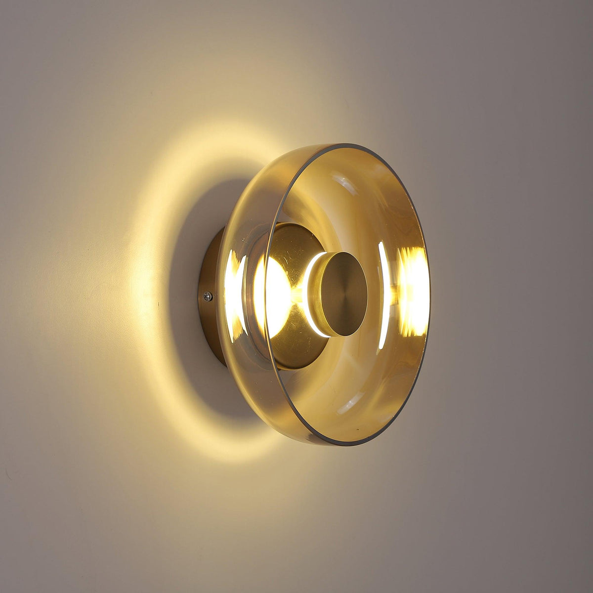 Glass Wall Light with Adjustable Brightness