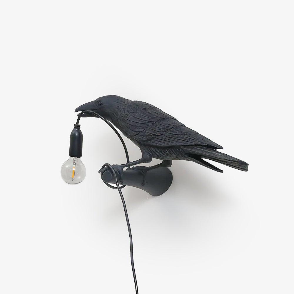 Bird-Shaped Wall Light, Energy-Efficient LED — front view