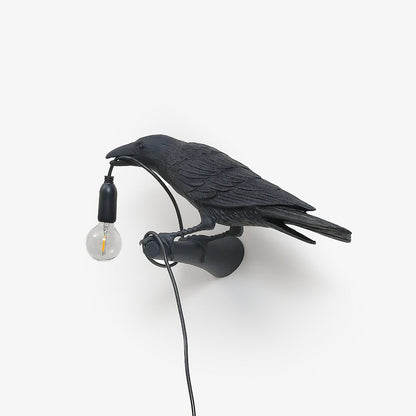 Bird-Shaped Wall Light, Energy-Efficient LED — front view