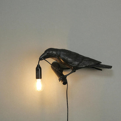 Bird-Shaped Wall Light, Energy-Efficient LED