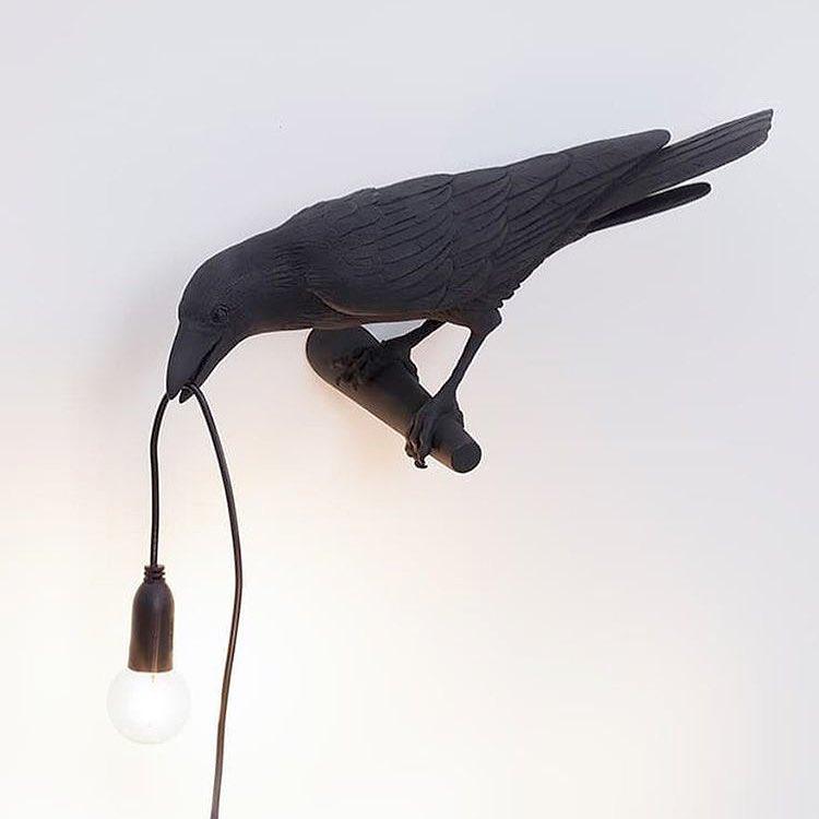 Bird-Shaped Wall Light, Energy-Efficient LED