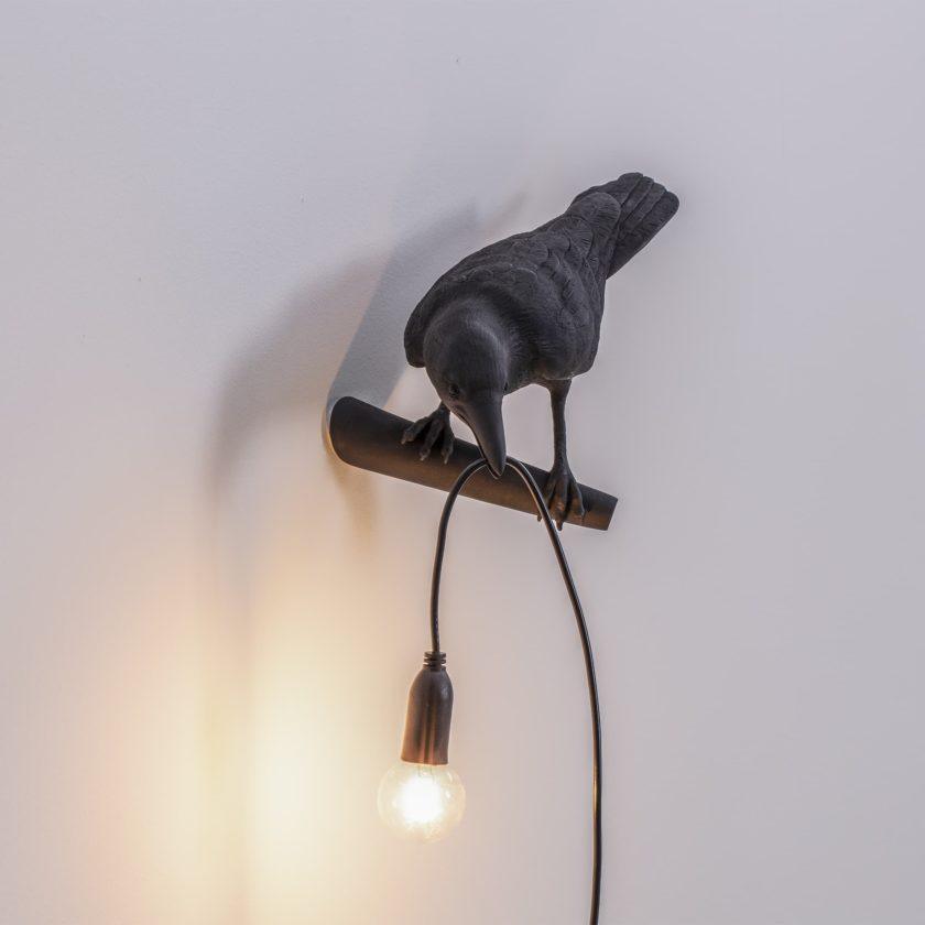 Bird-Shaped Wall Light, Energy-Efficient LED