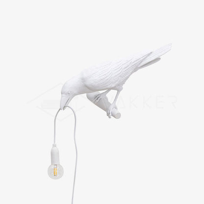 Bird-Shaped Wall Light, Energy-Efficient LED
