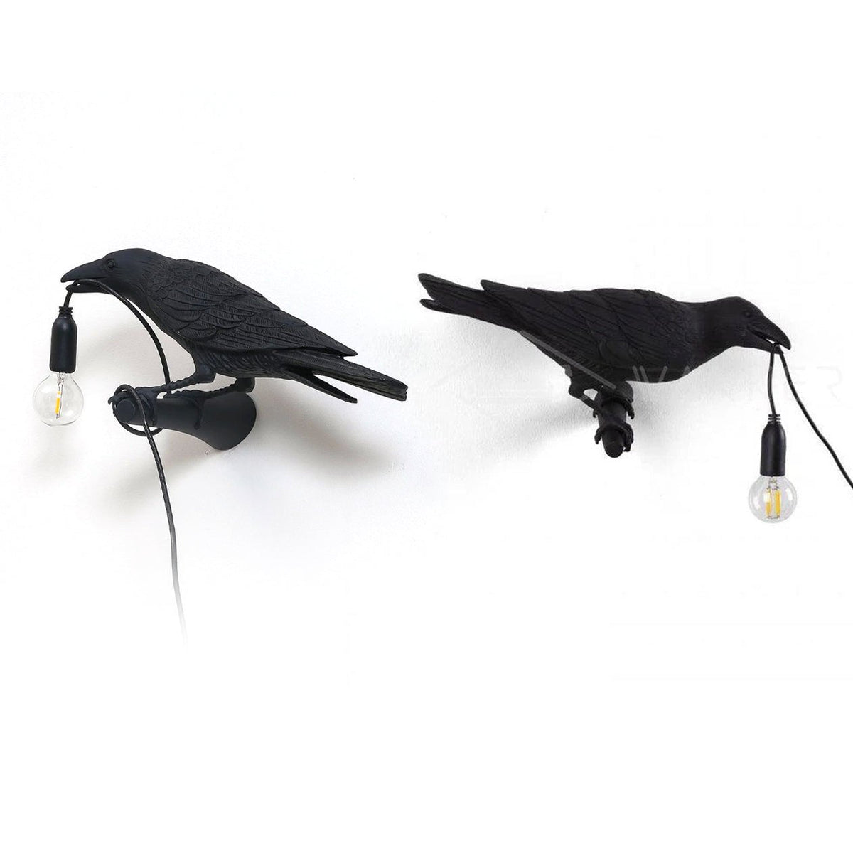 Bird-Shaped Wall Light, Energy-Efficient LED
