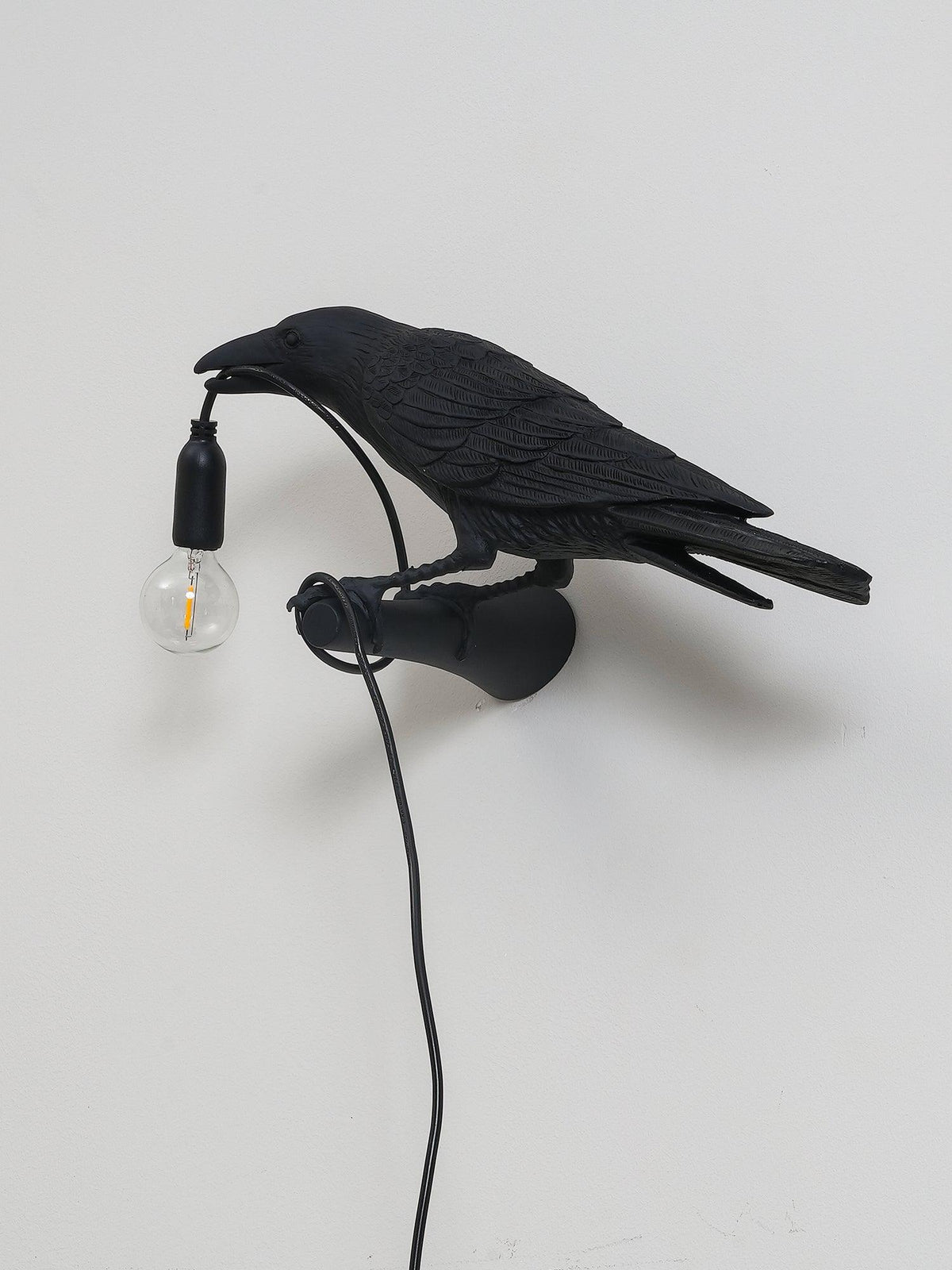 Bird-Shaped Wall Light, Energy-Efficient LED — side view