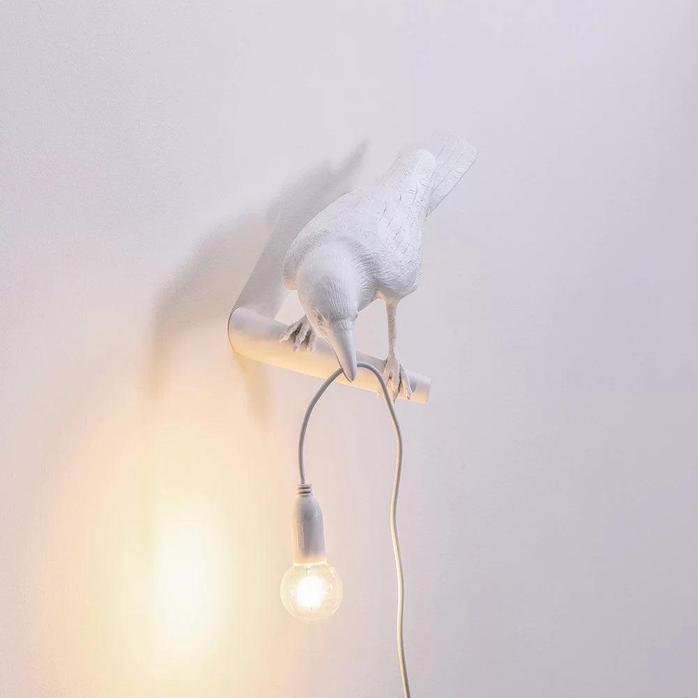 Bird-Shaped Wall Light, Energy-Efficient LED