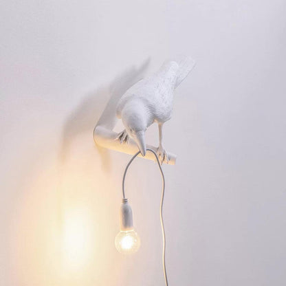 Bird-Shaped Wall Light, Energy-Efficient LED
