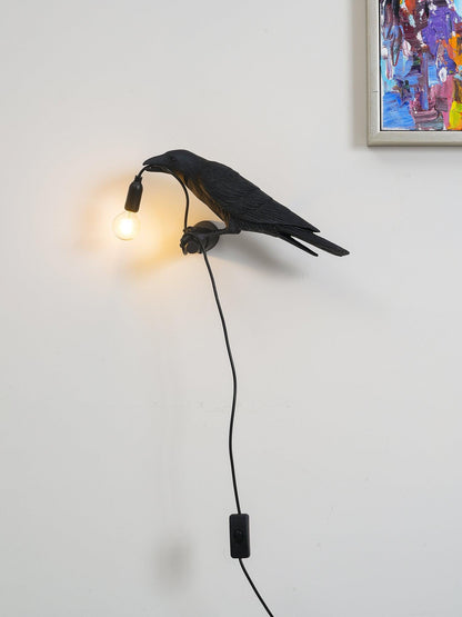 Bird-Shaped Wall Light, Energy-Efficient LED