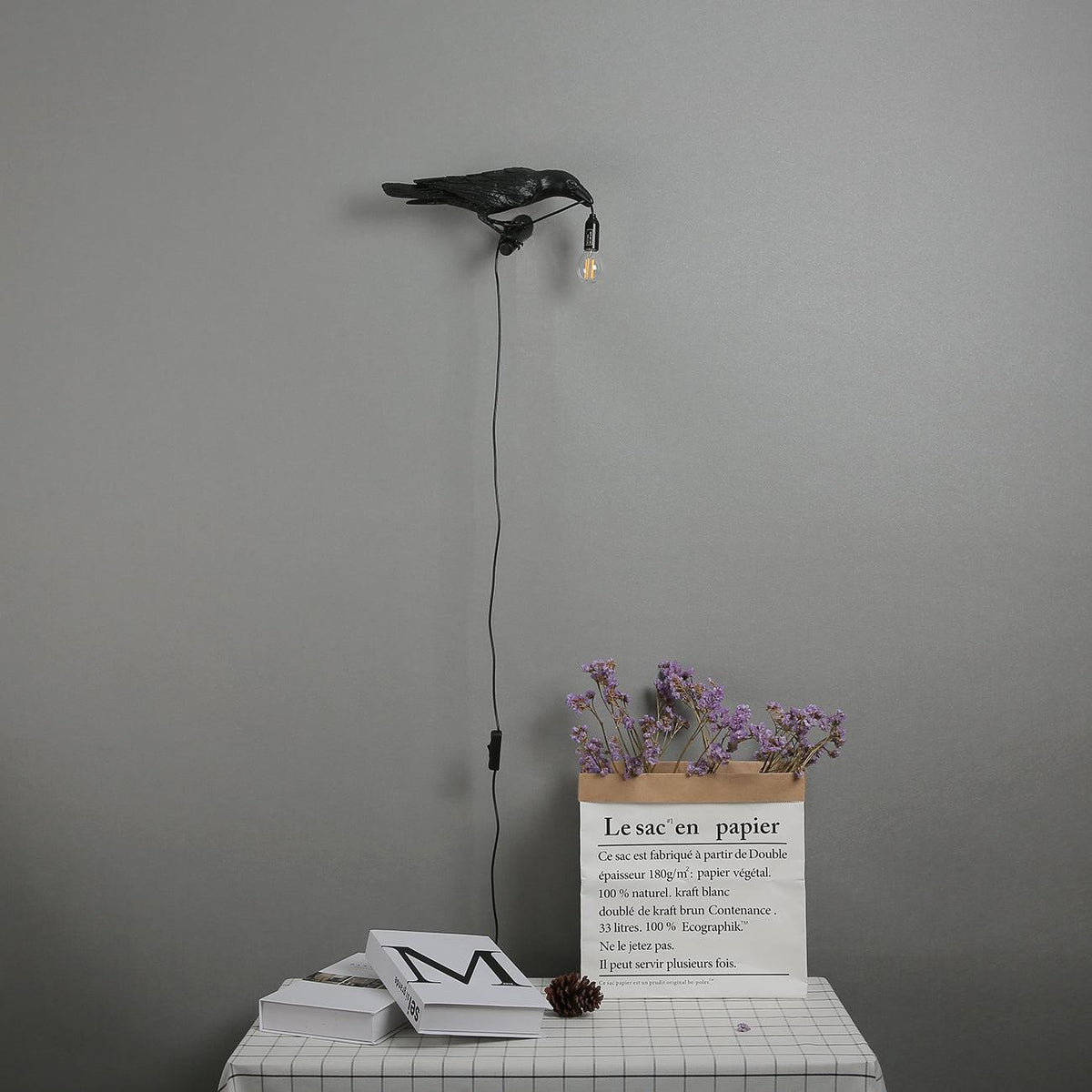 Bird-Shaped Wall Light, Energy-Efficient LED