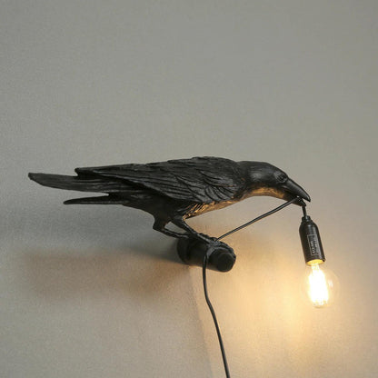 Bird-Shaped Wall Light, Energy-Efficient LED