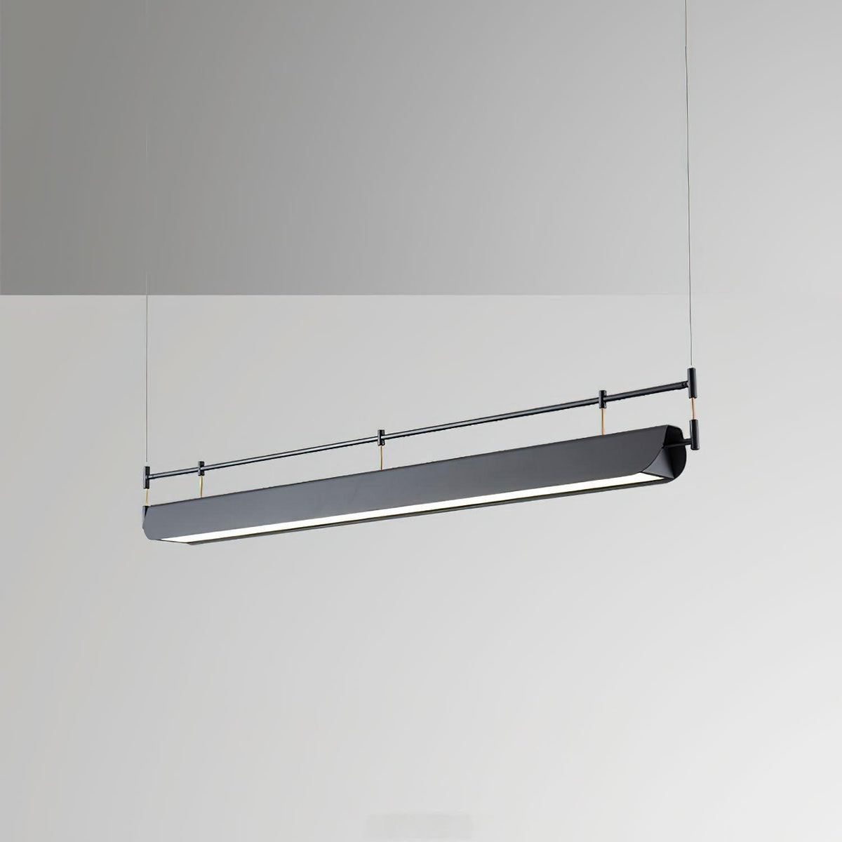 Linear Roof-Style Chandelier with Adjustable Brightness