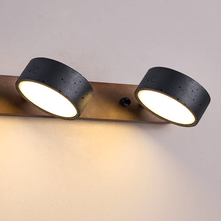 Black Travertine Wall Light, Multi-Light Design