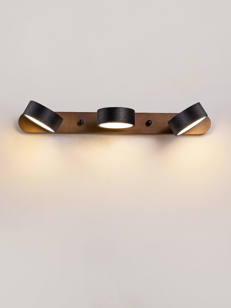 Black Travertine Wall Light, Multi-Light Design