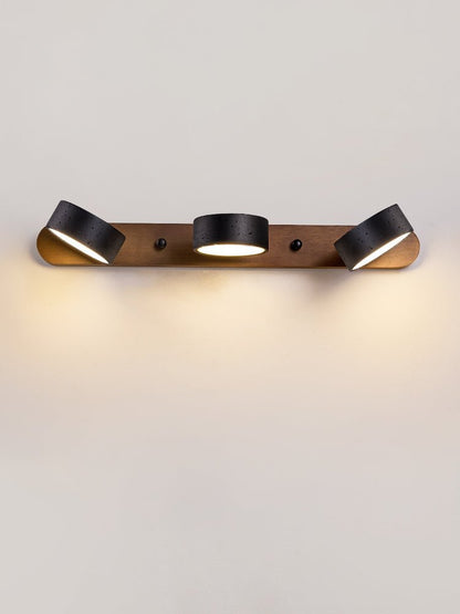 Black Travertine Wall Light, Multi-Light Design