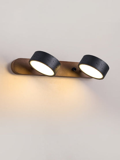 Black Travertine Wall Light, Multi-Light Design