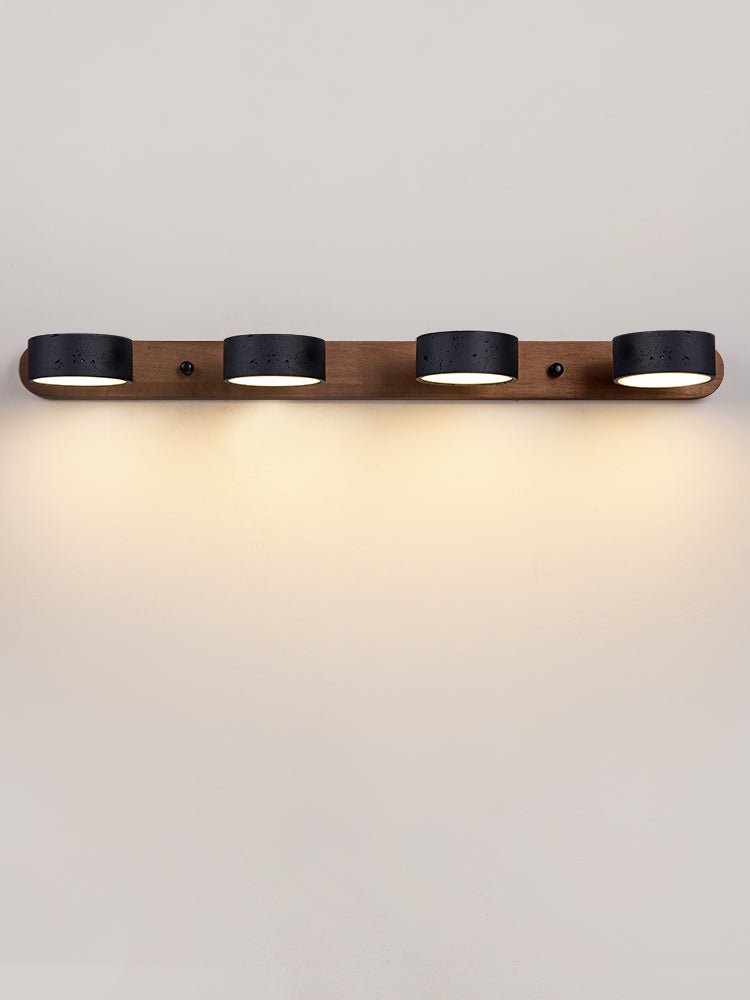 Black Travertine Wall Light, Multi-Light Design