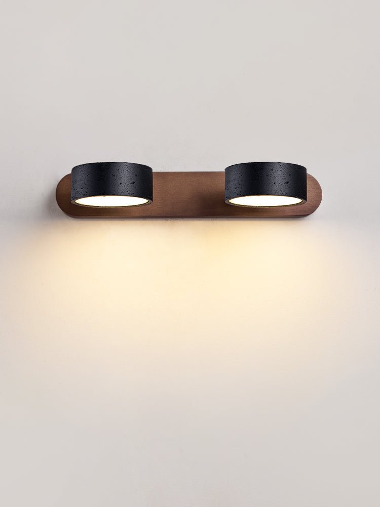 Black Travertine Wall Light, Multi-Light Design