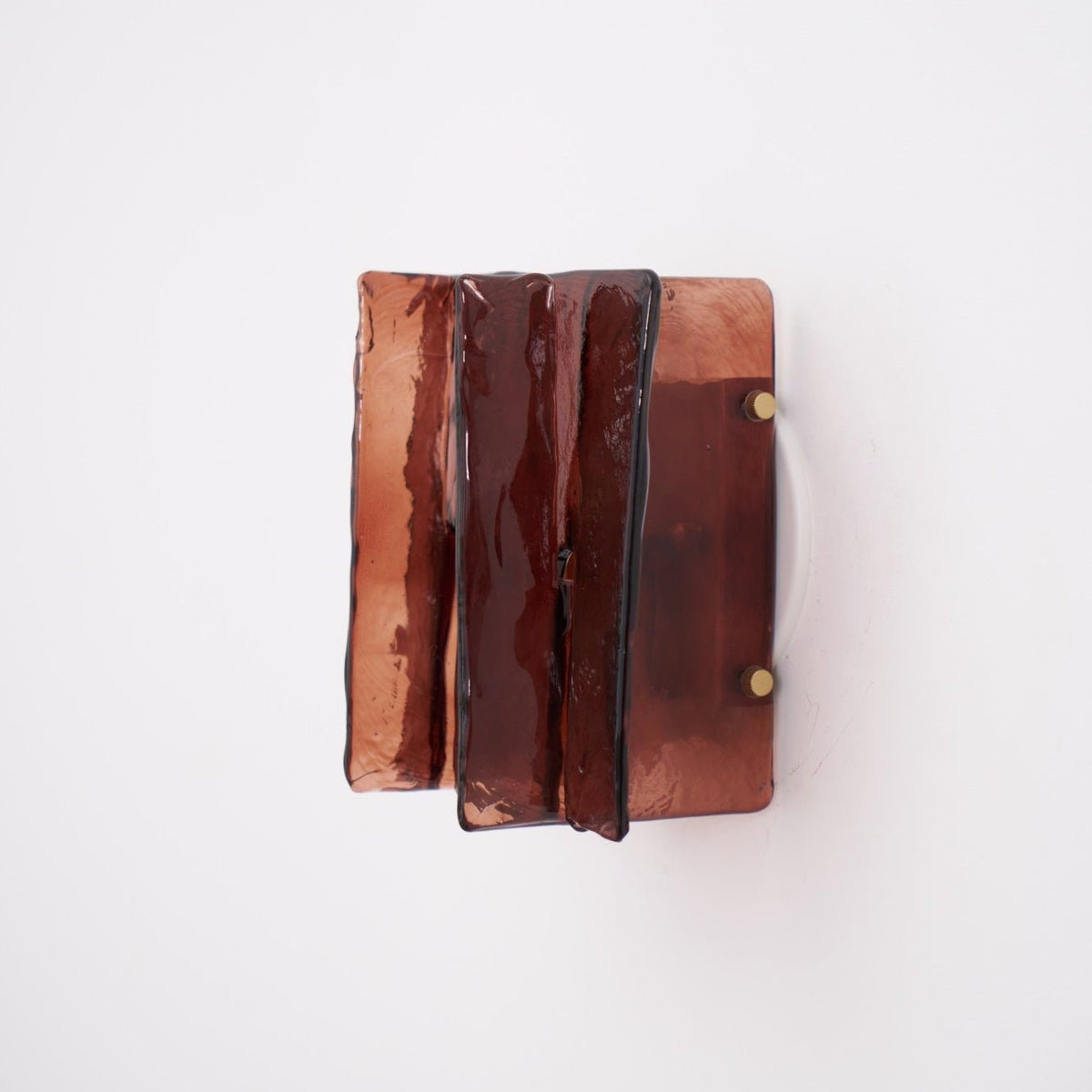 Modern LED Wall Light, Gold & Wine Red