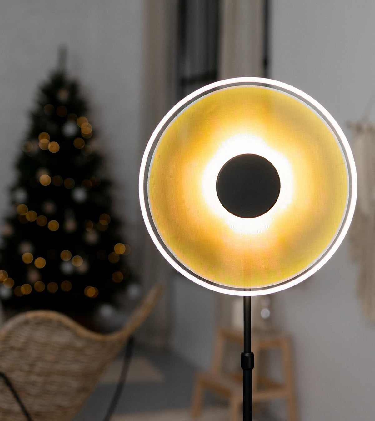 Luxora Adjustable Floor Lamp with Dimmable LED and Modern Design — alternate angle