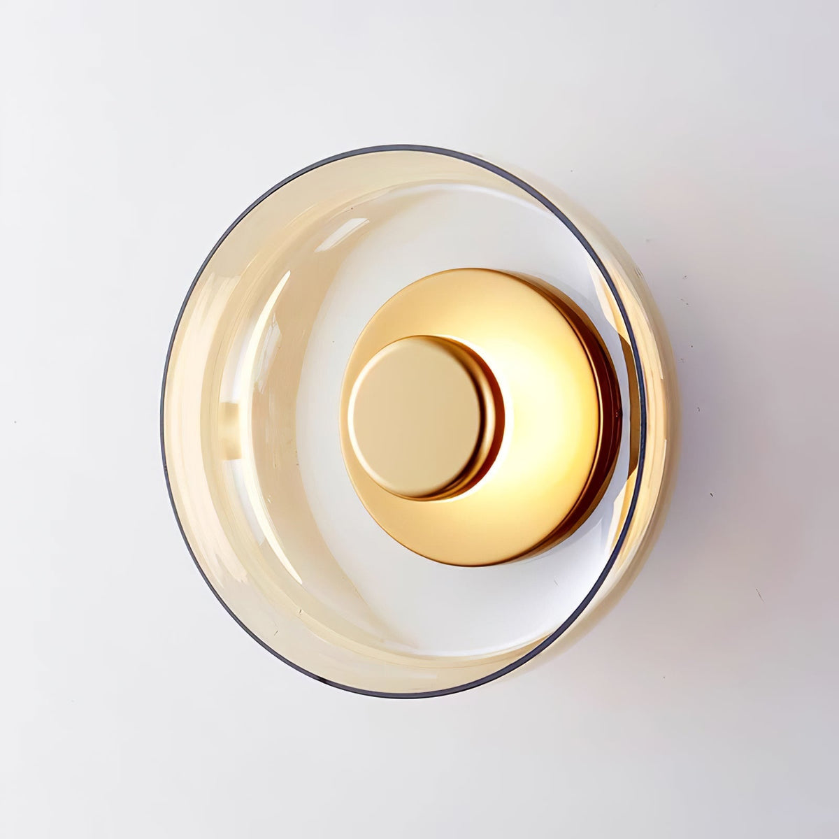 Glass Wall Light with Adjustable Brightness