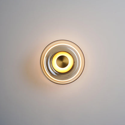 Glass Wall Light with Adjustable Brightness