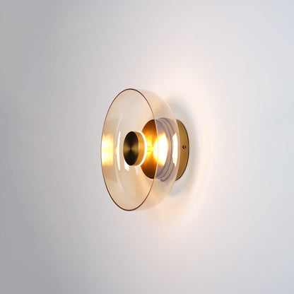Glass Wall Light with Adjustable Brightness