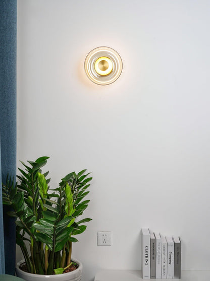 Glass Wall Light with Adjustable Brightness